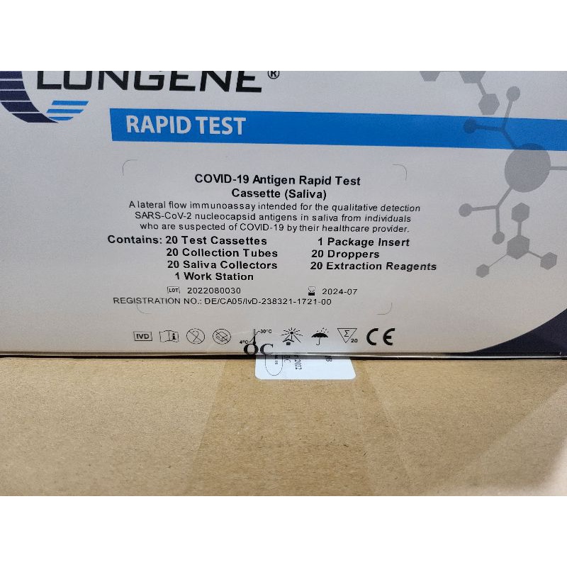 Lungene Saliva Antigen Metode Air liur isi 20 Pcs Original