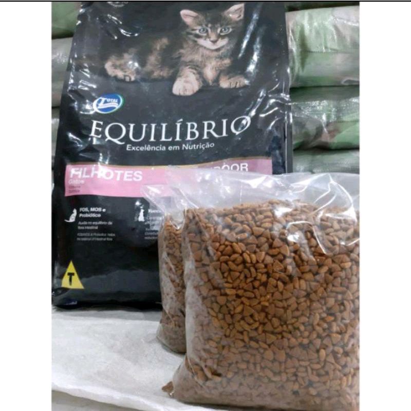 makanan Kucing Equilibrio kitten Repack 500 gr FILHOTES INDOOR makanan untuk anak kucing