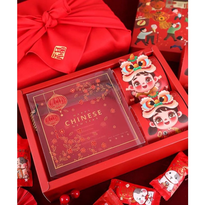 

Xian Box / Tas Packaging Cookies Imlek / Kotak Kue CNY Paperbag 2023