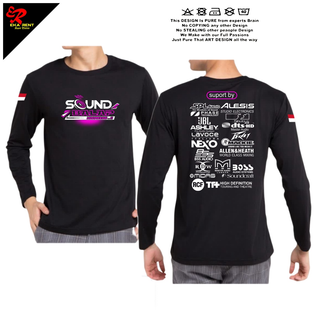 Kaos balap SOUND SYSTEM LENGAN Panjang