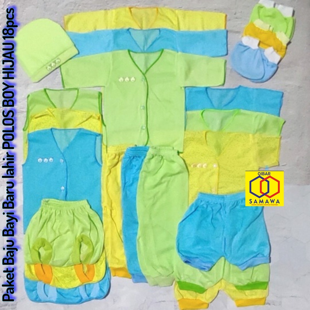 Halus &amp; Lembut Paket 18 pcs Baju Bayi Baru Lahir Komplit, Hemat, Nyaman.