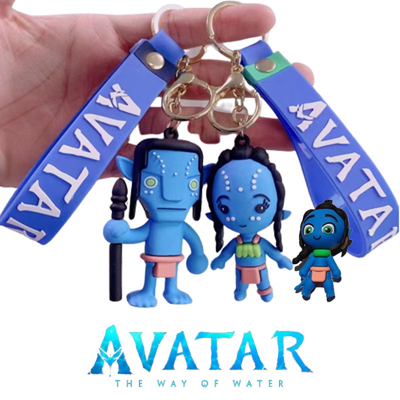 Movie Avatar Keychain Jake Sully Neytiri Figure Toys PVC Model Doll Pendant Keyring Kids Christmas Gift