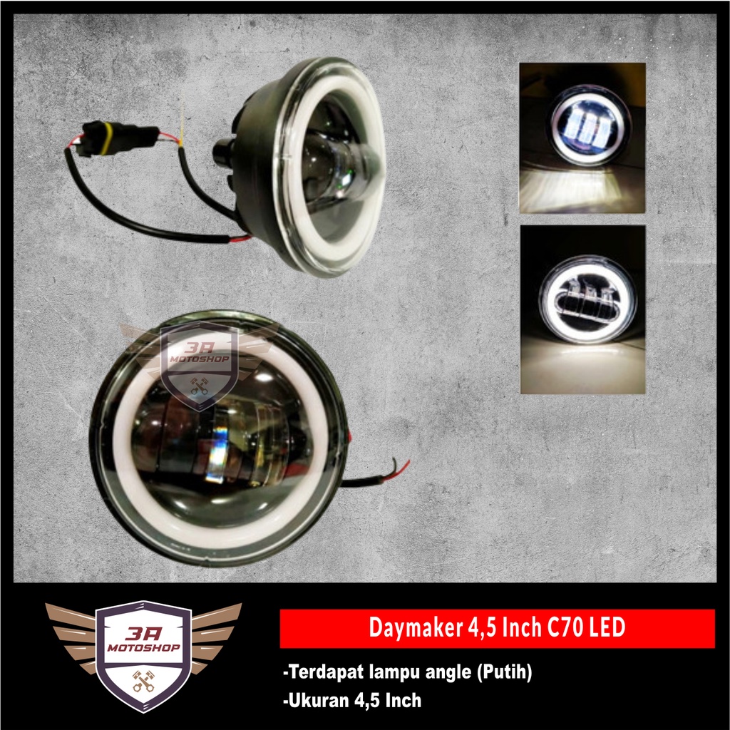 Reflektor Daymaker Honda C70 4,5 Inch Angel Eyes