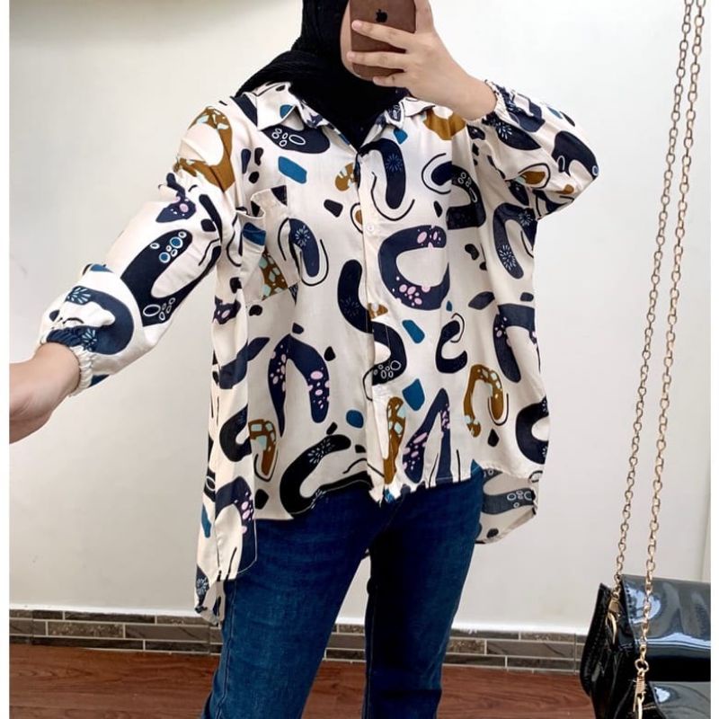 Atasan Wanita Oversize Rayon Viscose