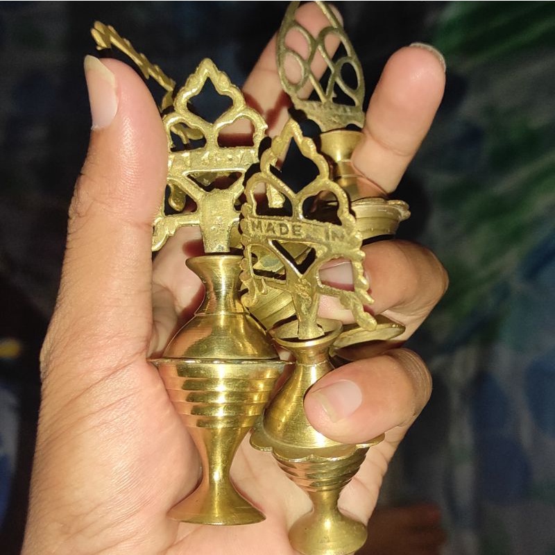 kuningan kuno ori wadah celak tempat celak sipat mata