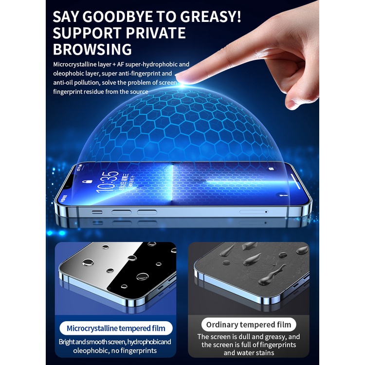 Luxury HD Pemasangan Sekali Klik Tempered Glass Untuk OPPO Reno2 3 4 4SE 5 Lite 5K 5Z 6 7 7SE 8 Pro Plus Pelindung Layar Anti Spy Tempered Glass