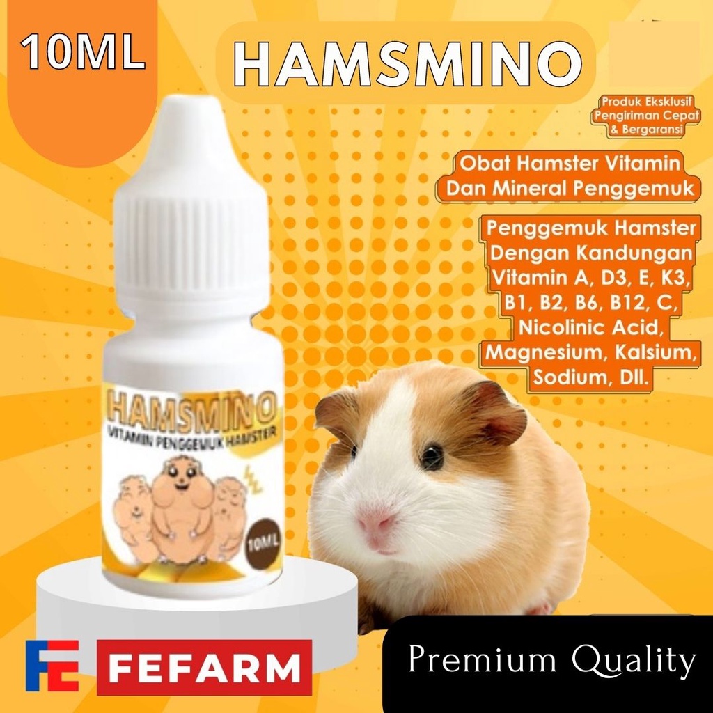 HAMSMINO - Obat Hamster Vitamin Mineral Penggemuk Hamster HAMSMINO FEFARM