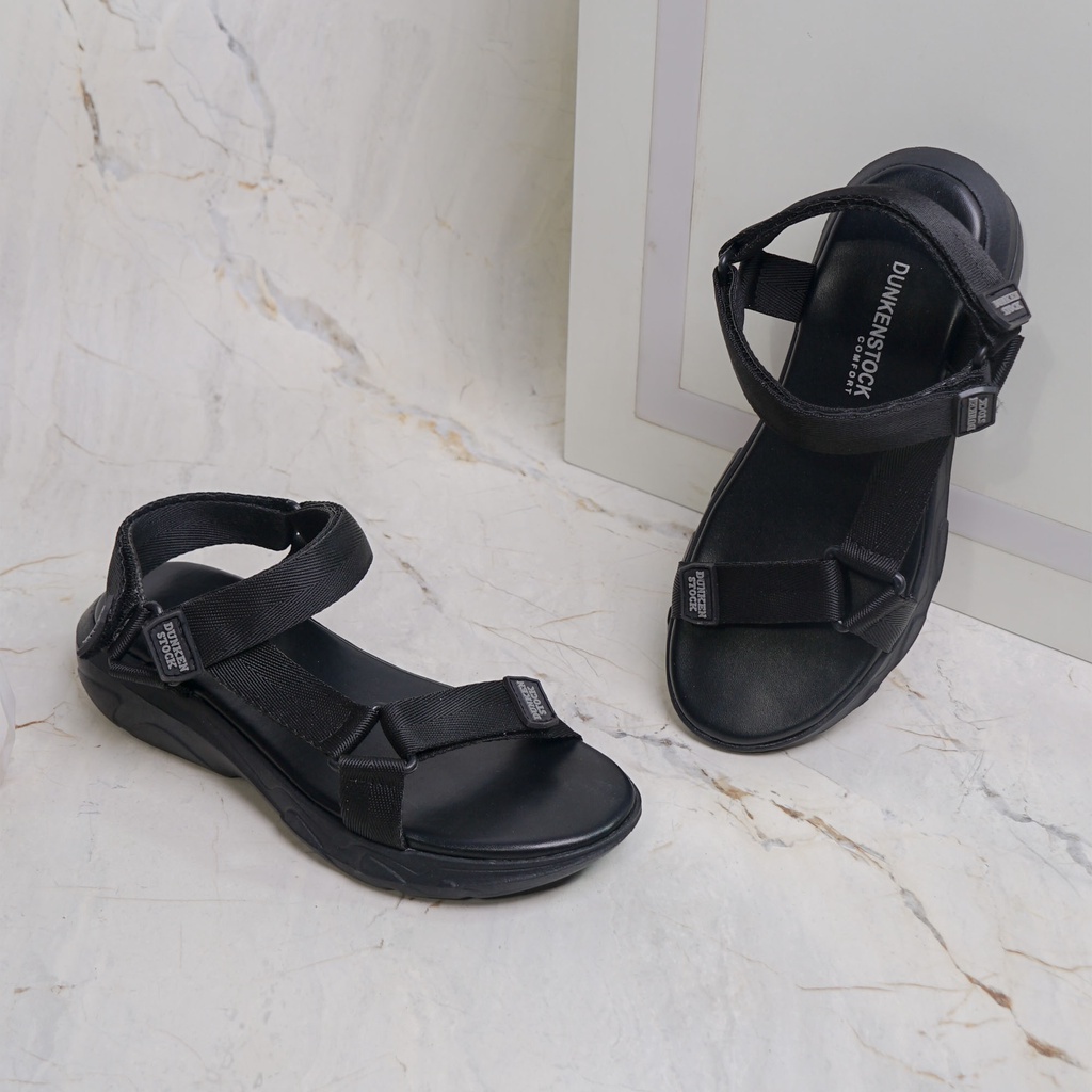 dunkenstock TEVVA Sandal casual wanita sendal cewek tali silang sendal empuk terbaru