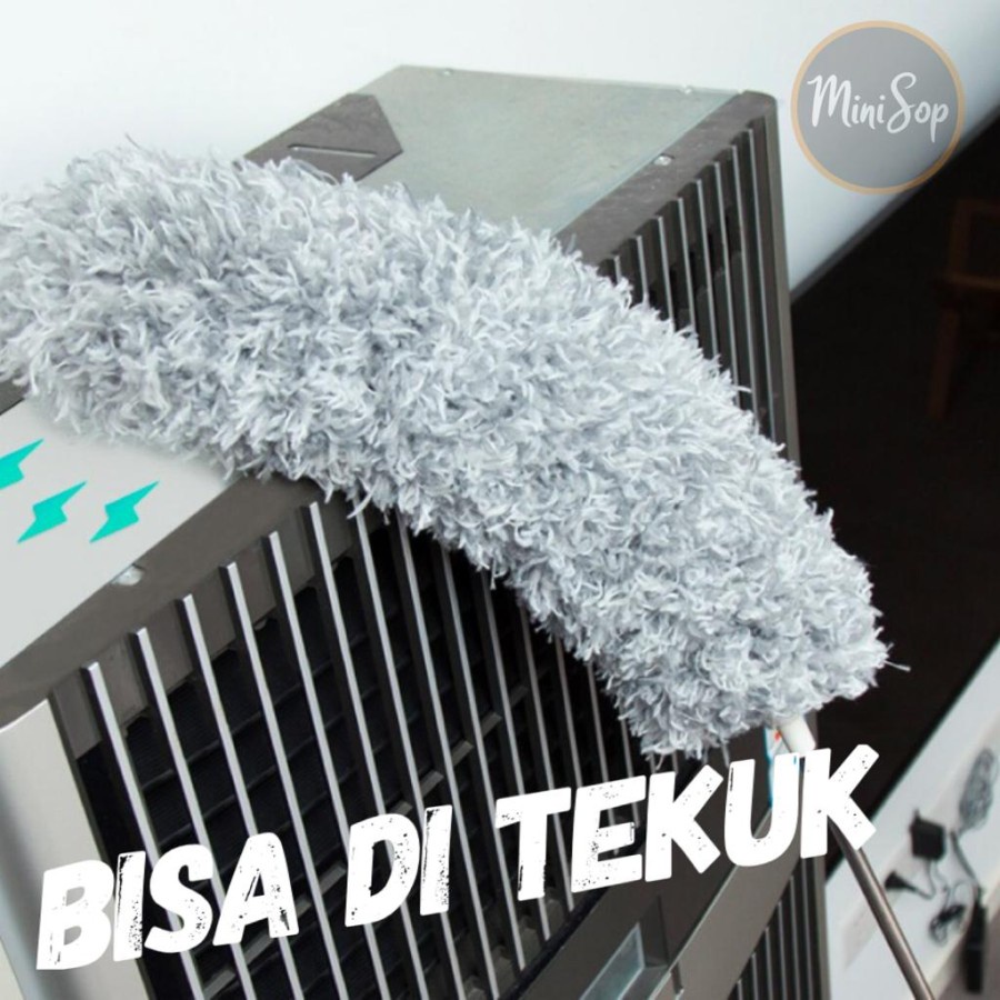 Alat Pembersih Rumah Kemoceng Adjustable Microfiber Tarik Tekuk Pembersih Debu wd