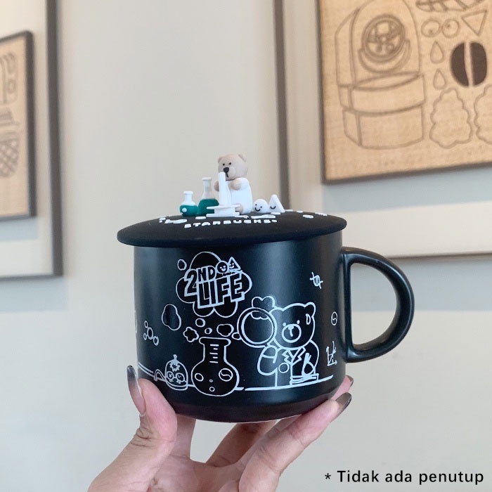 Original 100% STARBUCKS Mug Cangkir Pengganti Warna Air Pemanas Cangkir Bear STARBUCKS Coffee Cup