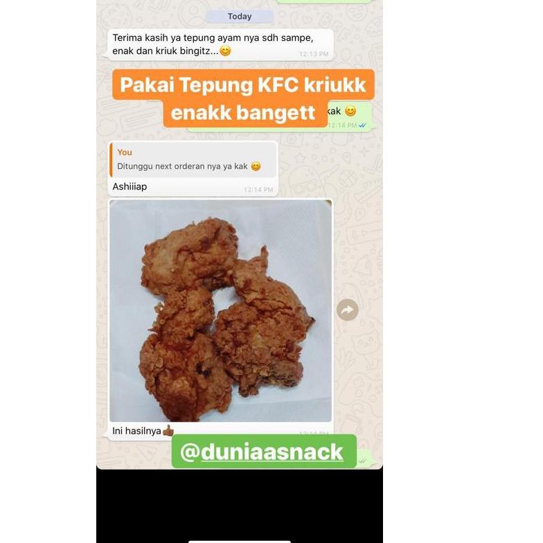 

11.11✔️TEPUNG AYAM GORENG KFC KRISPI RASA ORIGINAL / SPICY 500GR|KD4