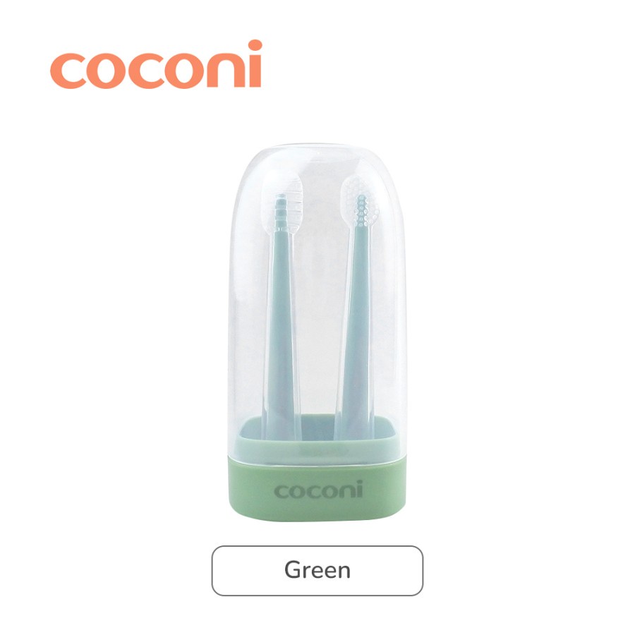 COCONI Baby Oral Care Pembersih Mulut Bayi Sikat Lidah isi 2 pcs