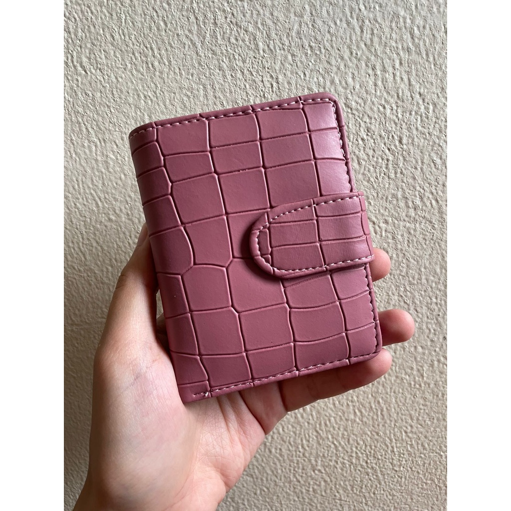 BENDE - DOMPET KARTU CROCO SERIES DAN UANG KERTAS PREMIUM WANITA IMPORT TEMPAT KARTU