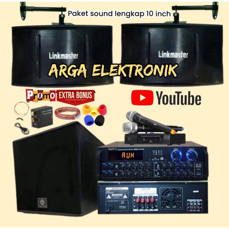 paket lengkap speaker linkmaster 10 inch murah