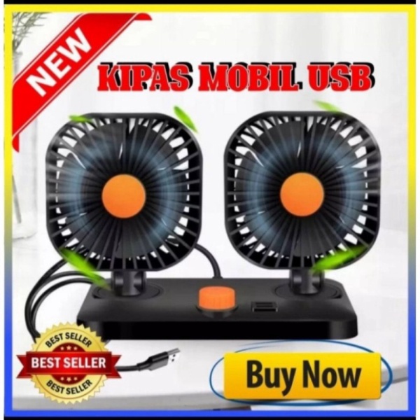 KIPAS ANGIN  CHARGER HP MOBIL/TRUCK colokan USB 12/24 Volt - 12 Volt