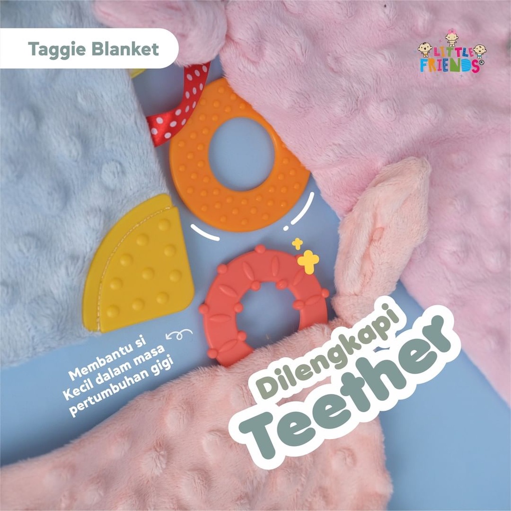 Taggie Blanket Little Friends - LFT1010 LFT1020 LFT1030 LFT1040 LFT1050