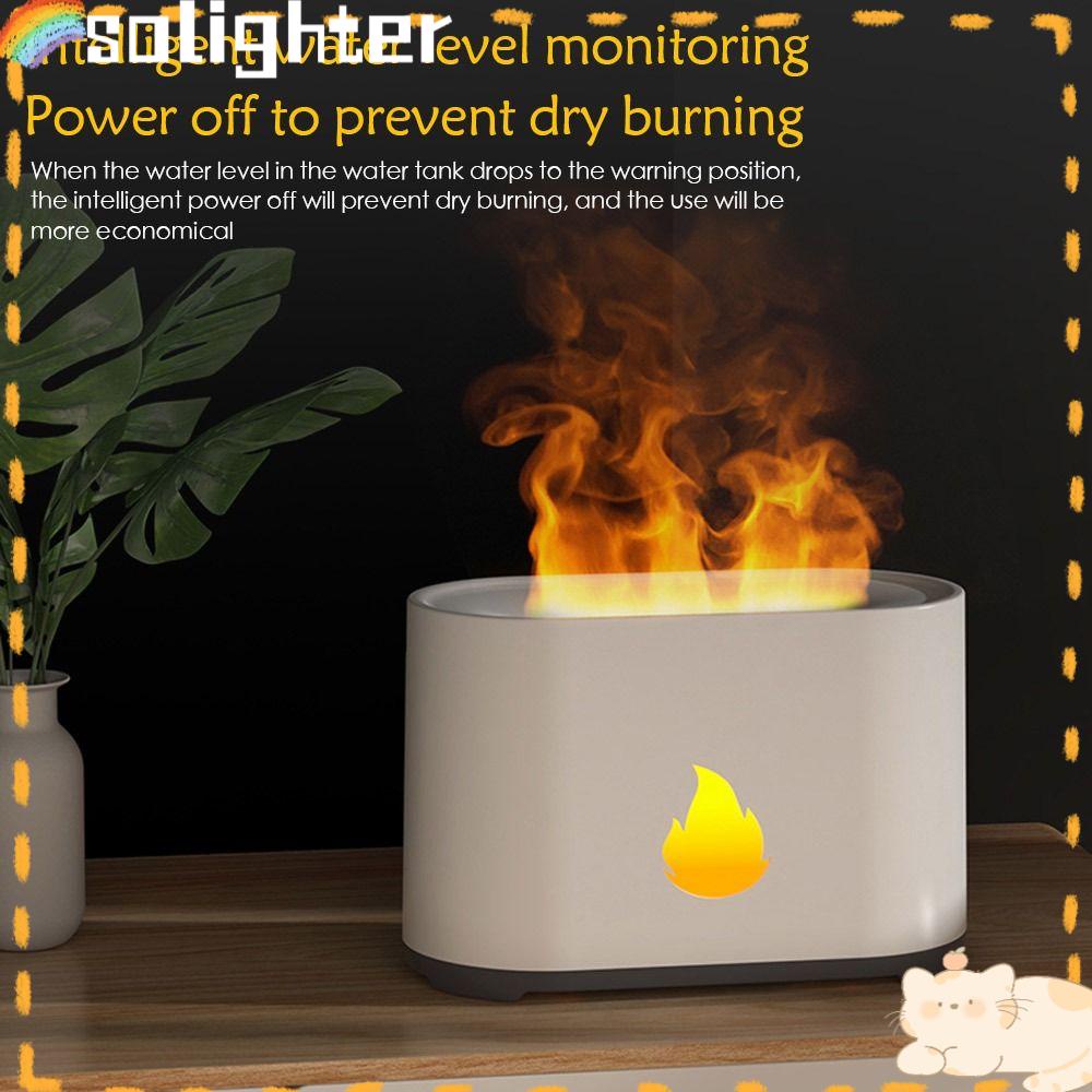 Solighter Air Humidifier Lampu Malam Aromaterapi Ultrasonic Mist Maker
