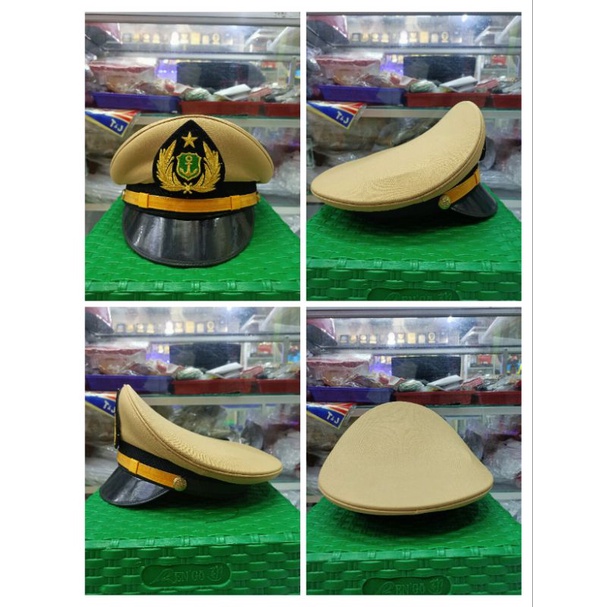 TOPI PET PELAYARAN TOPI PET TARUNA COKLAT TERBARU