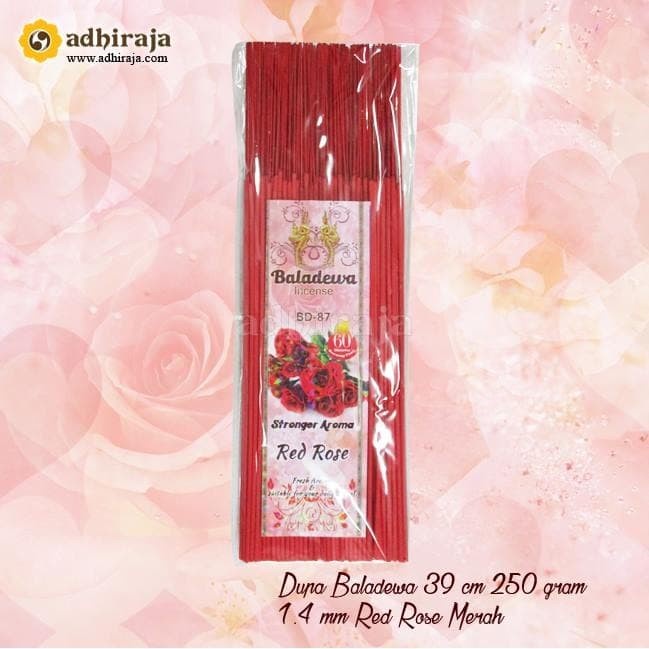 Dupa/Hio Wangi Harum Baladewa 39 cm 250 Gram Red Rose Merah