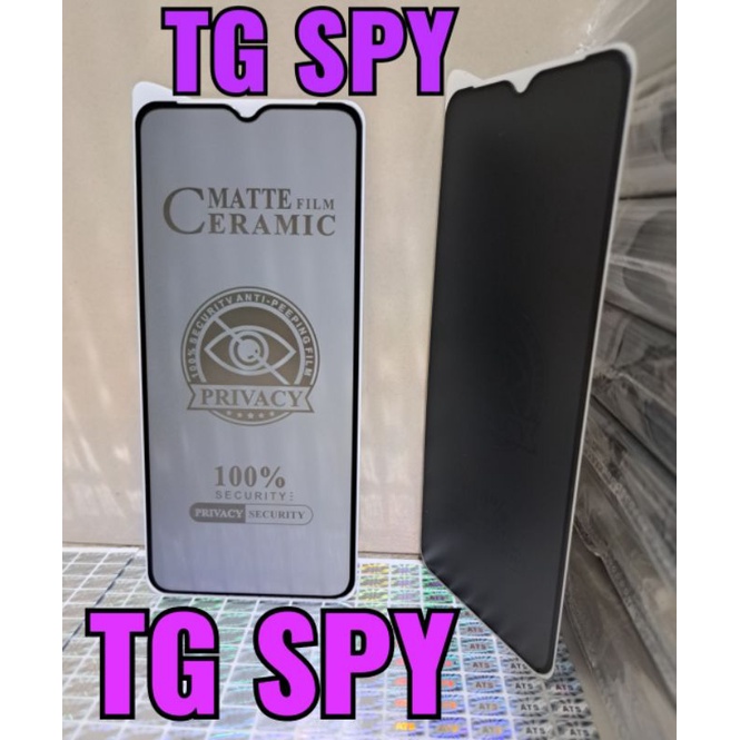 ANTI GORES SPY TG SPY TEMPERED GLASS SPY TG ANTI GORES SPY PELINDUNG LAYAR HANDPHONE TEMPERED GLASS PELINDUNG LAYAR HANDPHONE CERAMIC MATTE PRIVACY SPY MELINDUNGI LAYAR HANDPHONE TIPE PENGAMAN LAYAR DEPAN