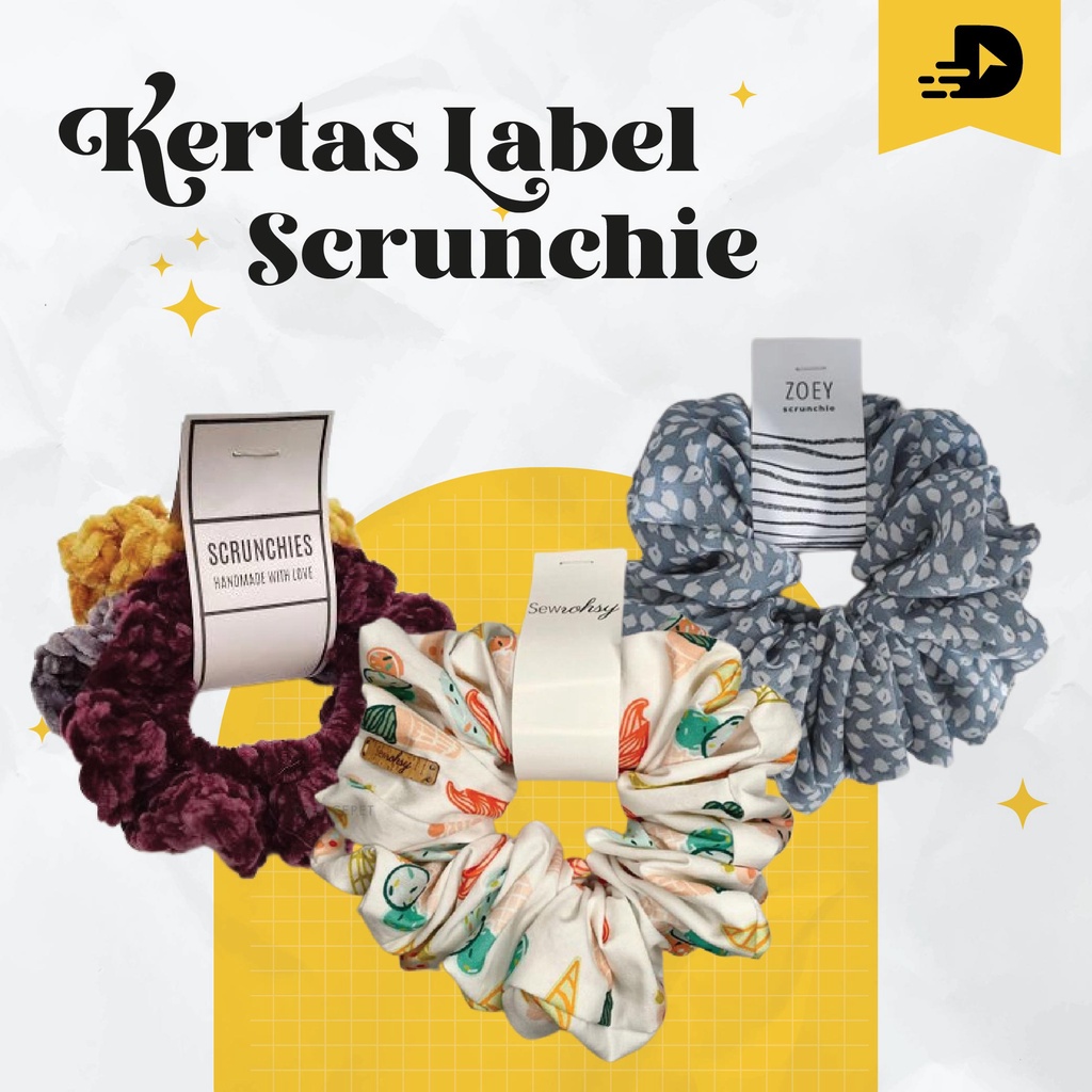 

Label Kunciran / Kertas Label Kunciran / Label Scrunchie / Label Tag Scrunchie