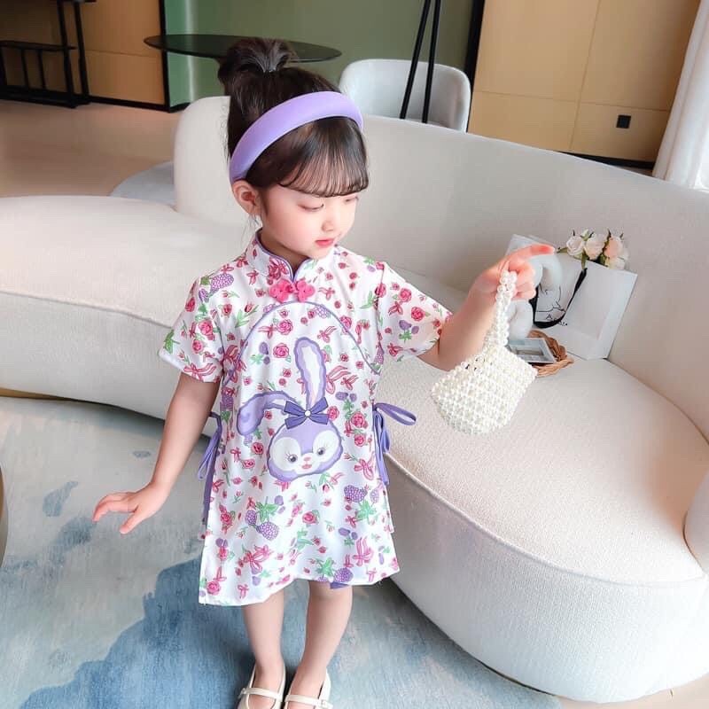 Dress Qipao Anak perempuan, cheongsam anak cewek import