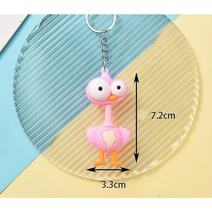 Untuk Gantungan Kunci Mobil, Tas Wanita Pria Lucu Kartun Keychain Gantungan Kunci Aksesoris Populer Key Ring Kreatif Lucu Jerapah lion animal Keychain Dekorasi Liontin