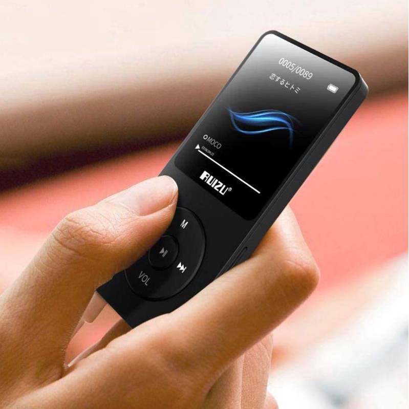 Ruizu MP3 Player Pemutar Musik HiFi DAP 8GB X02 Hitam