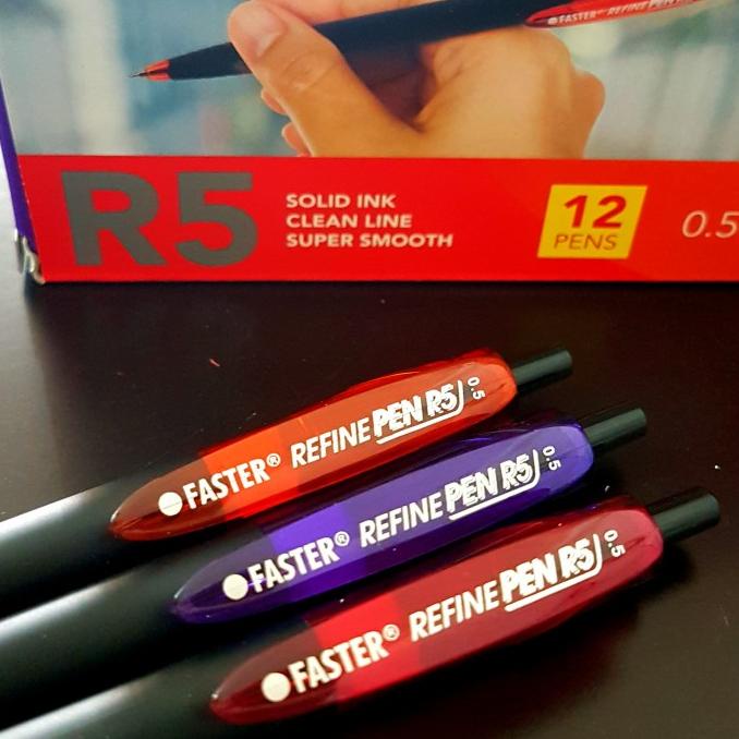 

PULPEN FASTER R5 0.5MM HITAM (PER LUSIN)