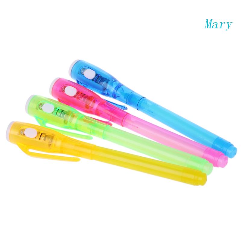 Mary Magic Invisible Ink Pen Tulisan Secret Message Gadget Dengan Alat Tulis Sinar UV