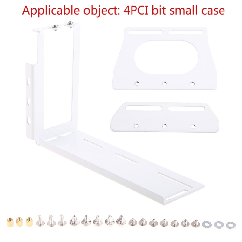 Btsg DIY Kartu Grafis Metal Vertical Bracket Riser PCI Untuk Express Stent Mount Stand Holder Untuk PC Untuk Case