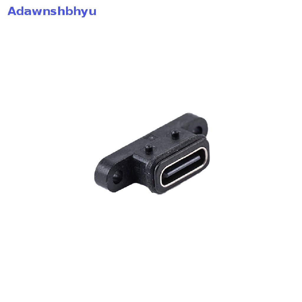 Adhyu 2xTYPE C 2Pin Konektor Antarmuka Charge Port Soket C USB Perempuan Tahan Air ID Baru