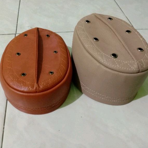 peci haji kulit asli motif terbaru by Luigi leather13