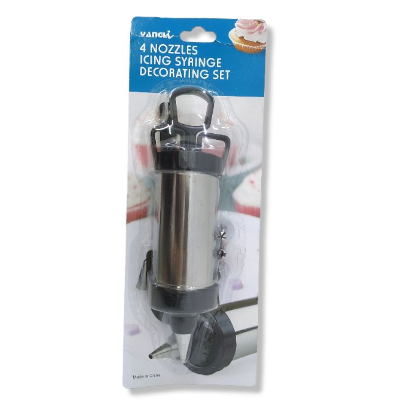 4 Nozzles Icing Decoration Set - ME3261 - Alat penghias kue