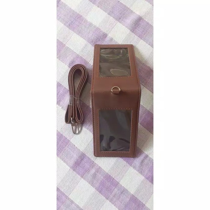 

favorit] Wadah id card holder kulit kalep magnet