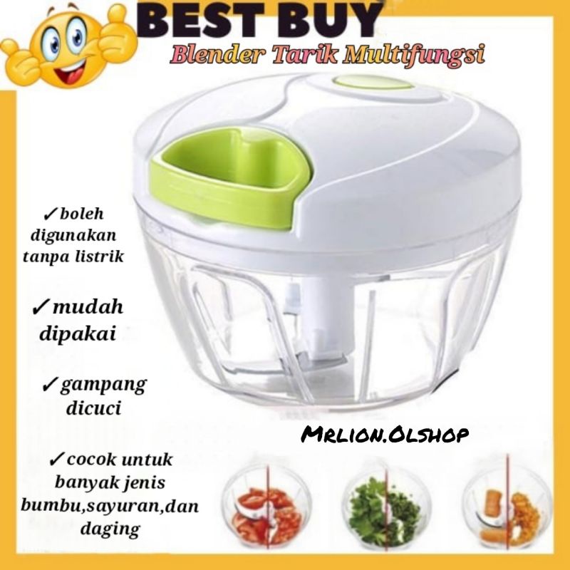 Alat Cincang Hand Pulled Kitchen Grinder Food Chopper/blender tarik⭐ Mrlion ⭐