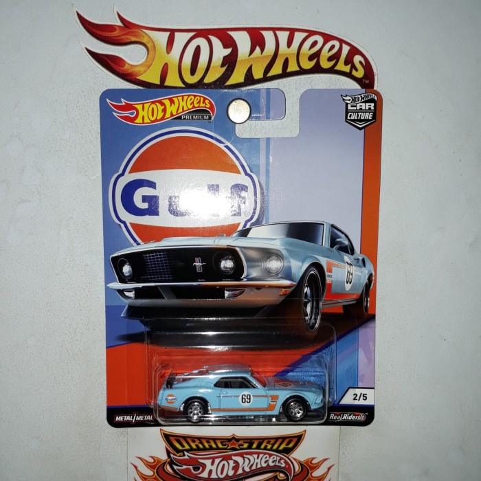 Hot Wheels Premium Ford Mustang Boss 302 Gulf Ban Karet