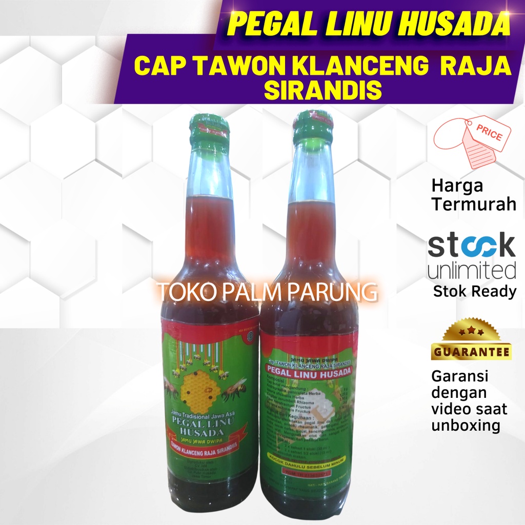 Jamu Pegal Linu Husada Untuk Pegel Linu Asam Urat Cap Tawon Klanceng Pegal Linu Husada 650ml