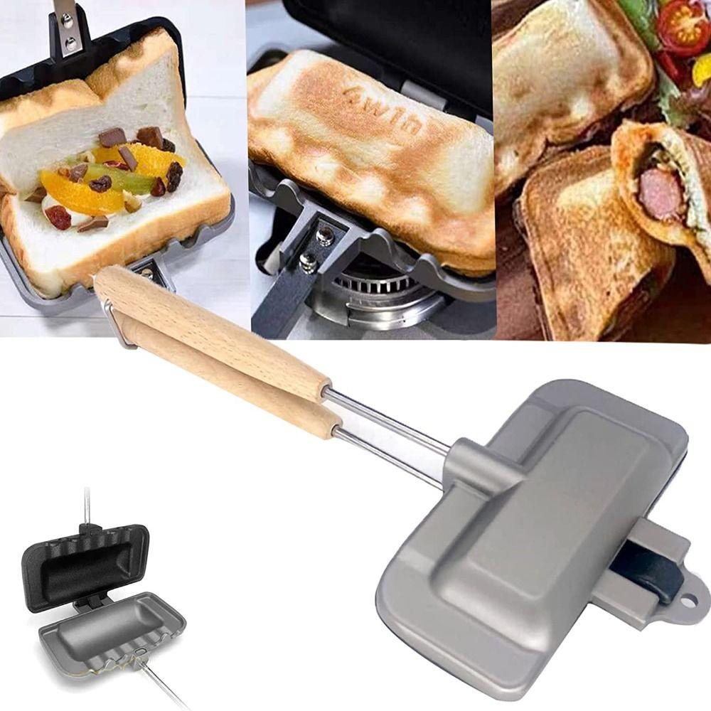 Solighter Sandwich Pan Outdoor Toast Bread Baking Pan Mudah Digunakan Loyang Sandwich