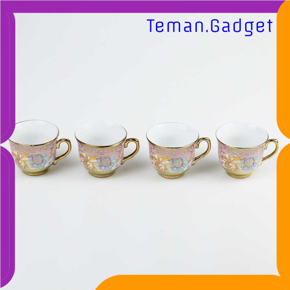 TG - DPR SUNFILI Cangkir Teko Keramik Set 4 Cups 1 Pot European Style - B140