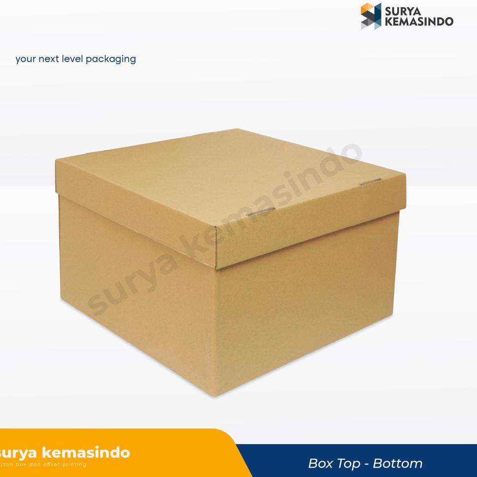 

⇄ Box 40x40x25 cm (Set Top/Bot Asia) Kardus/Karton/Paking/Polos/Hampers/Boneka/Buah/Puding/Tart か