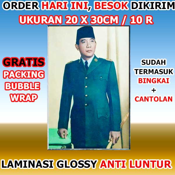 Hiasan Dinding Poster Kayu Lukisan Soekarno Bung Karno MIS-97 Lukisan Dinding Ukuran Besar Nyi Roro 