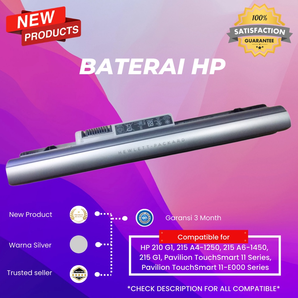 baterai laptop hp pavilion touchsmart 11 ori