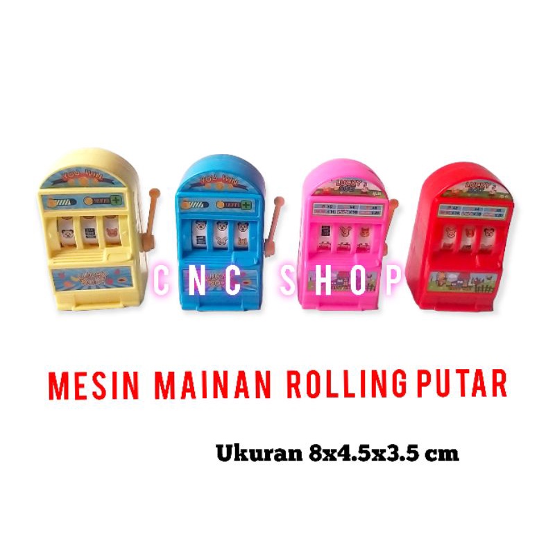 Mainan Anak Mesin Rollet Putar Jekpot Besar Lucu