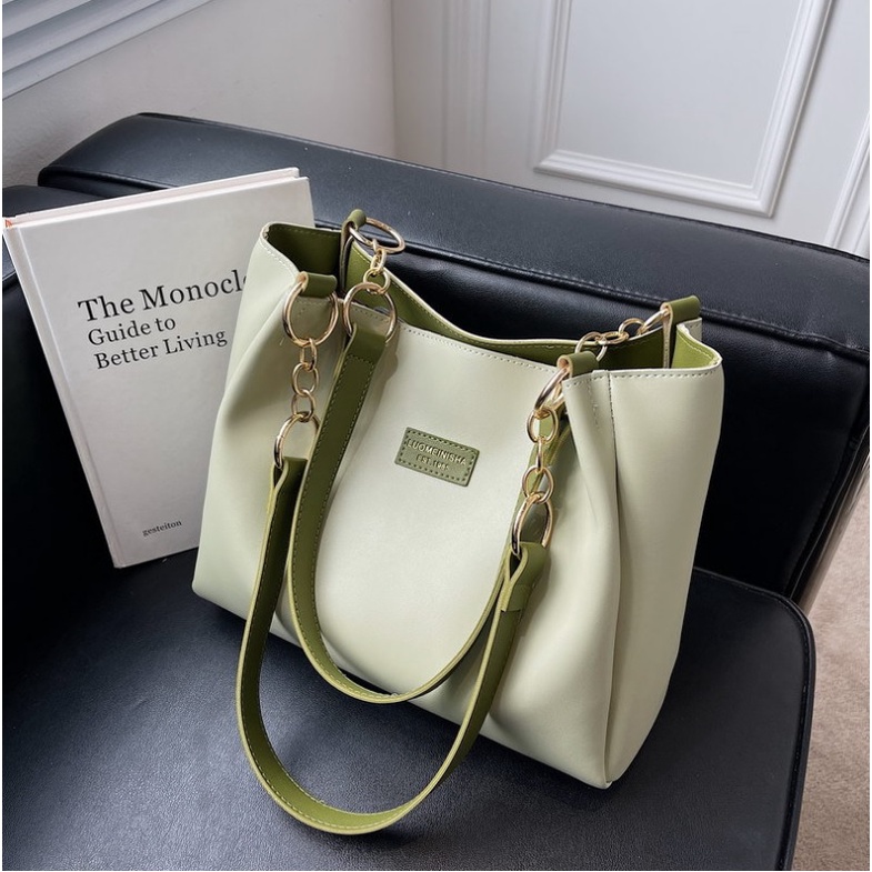 TFT AX200303 92960 AX960 T46  EL 5480 (2PC BISA 1KG) Tas TOTE BAG Polos Wanita Model Cantik Terbaru Muat Banyak supplier tas import