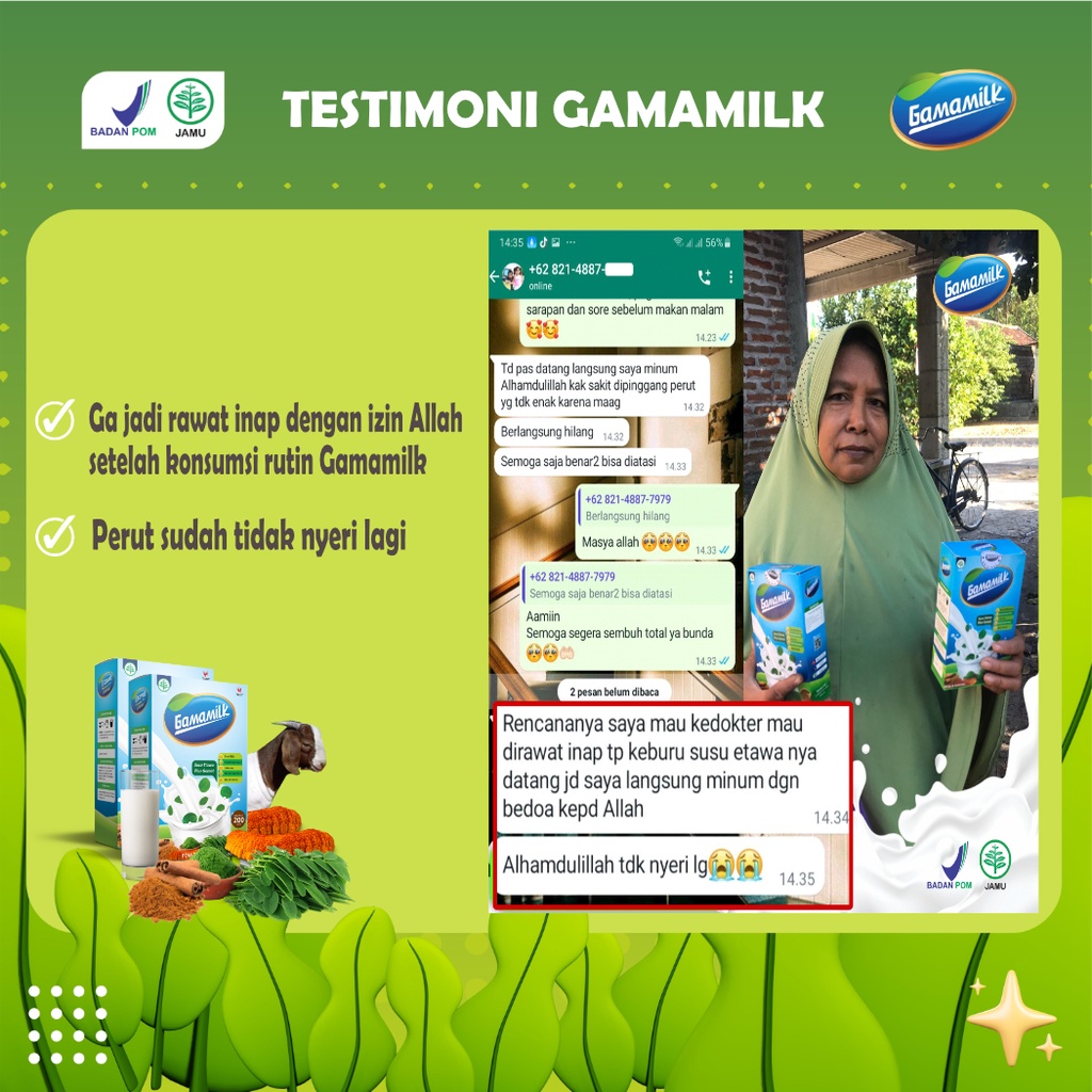 Gamamilk Susu Etawa Solusi Asam Lambung, Maag, dan Gerd Cocok Untuk Dewasa dan Anak