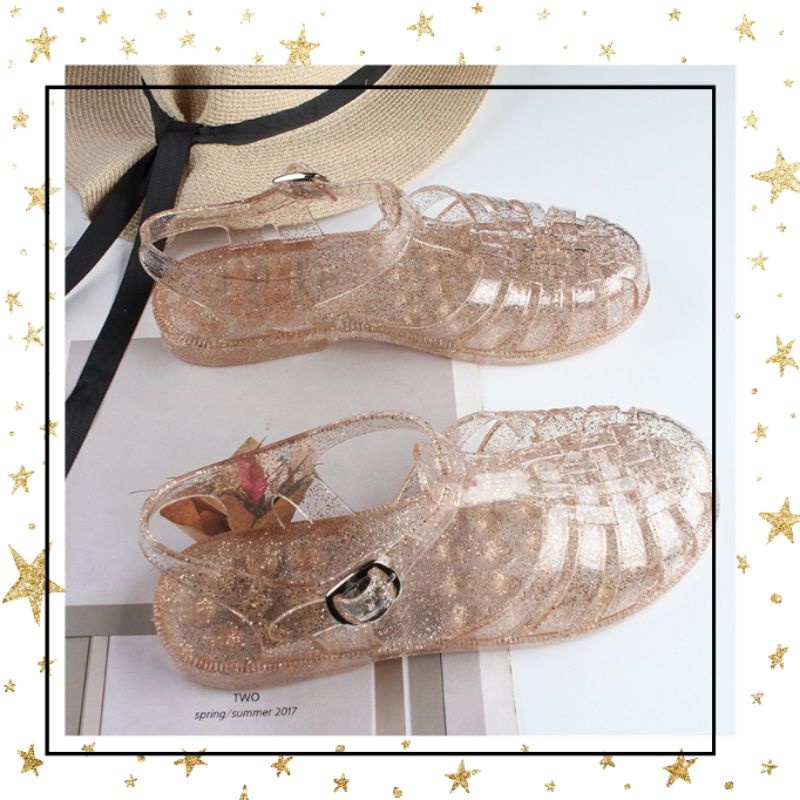 Sandal jelly Gladiator Melissa Glitter Import High Quality RF