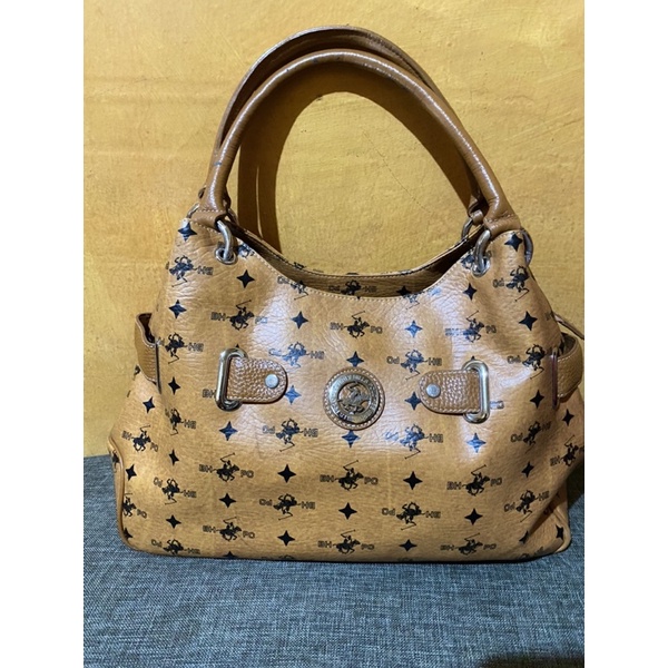 preloved handbag ala MCM brand Beverly hills polo original