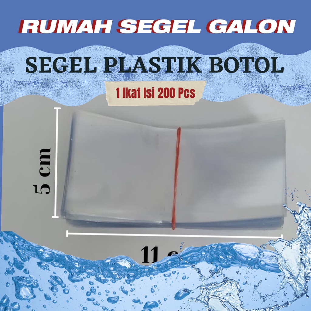 Segel Plastik Botol 30 ml / Plastik Shrink Botol 30 ml / Segel Botol