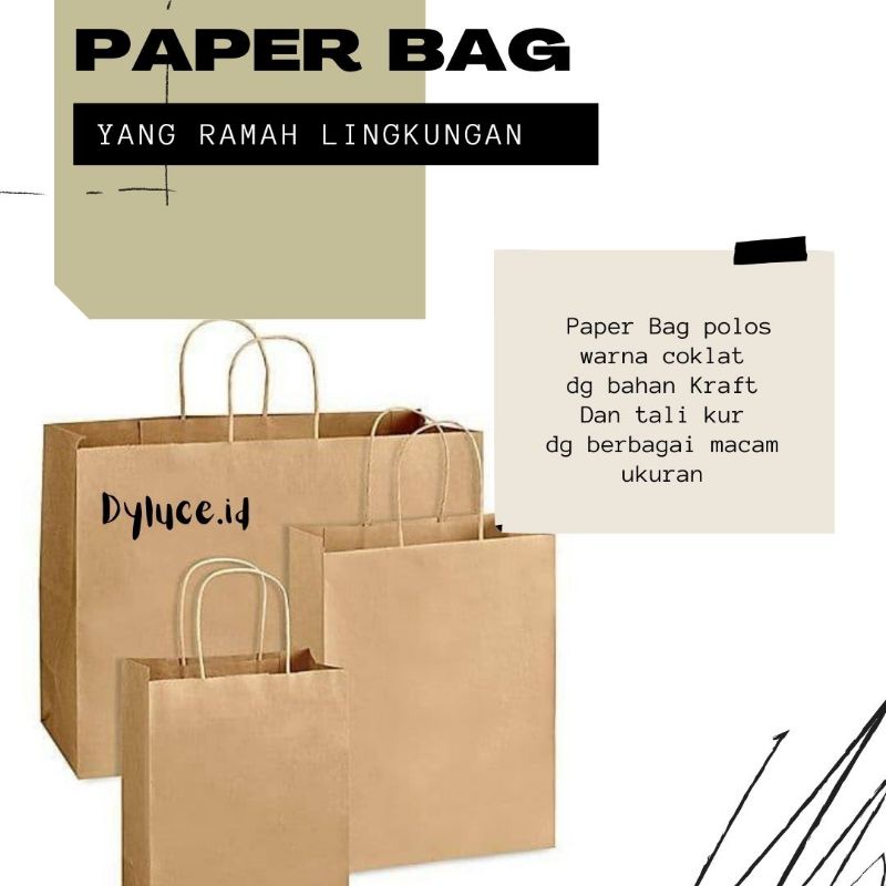 

Paper Bag Coklat Polos / Paper Bag Hampers by.Dyluce.id